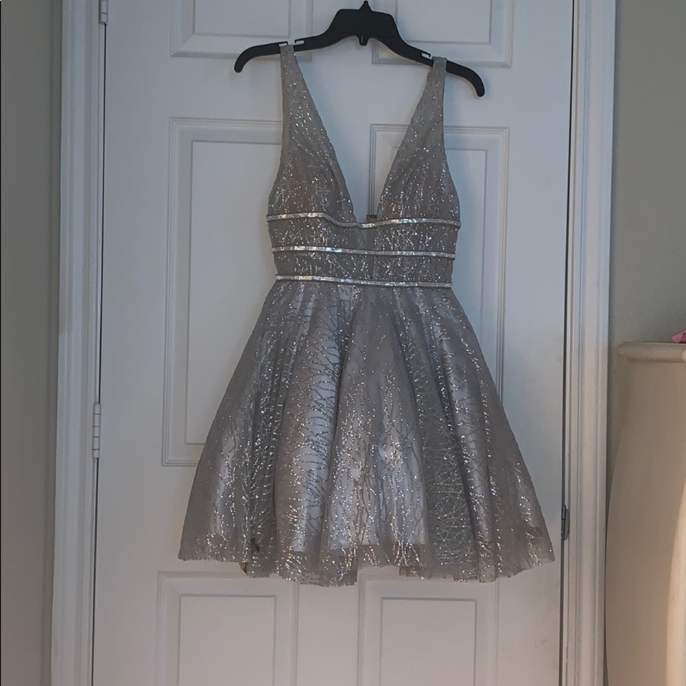 New Gray party dress